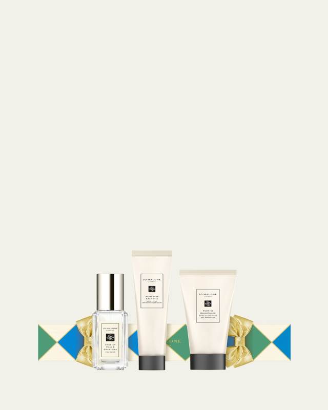 Green & Blue Holiday Cracker 3-Piece Gift Set